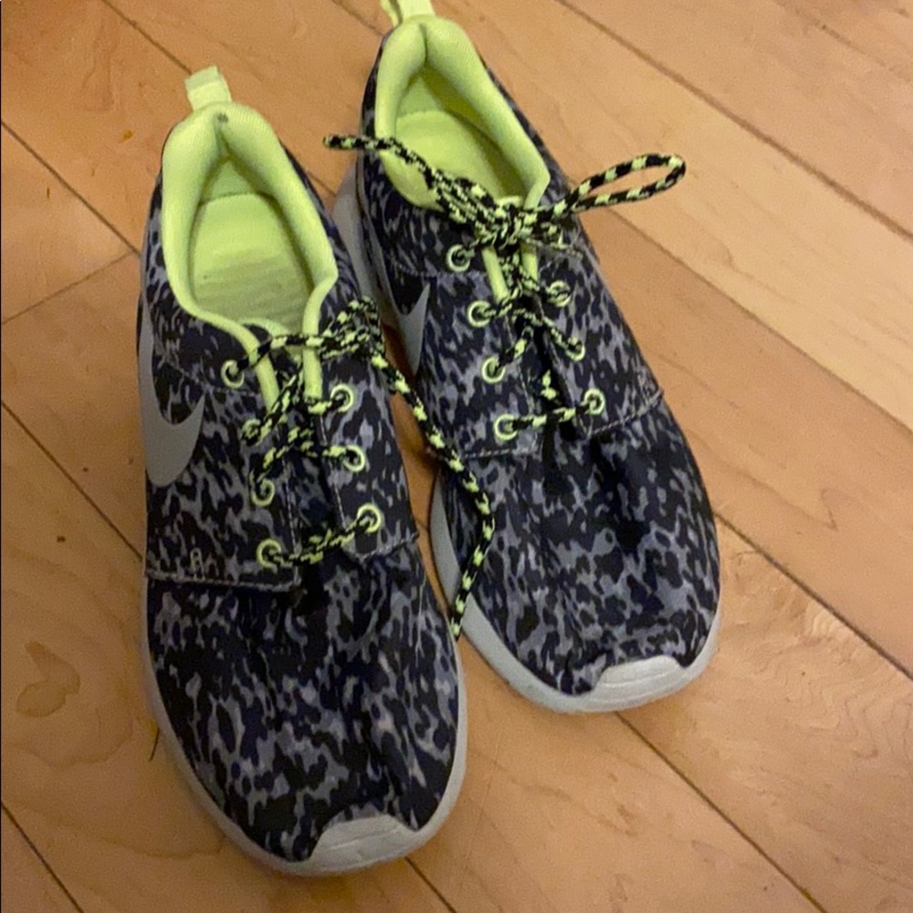 Neon green Running shoes